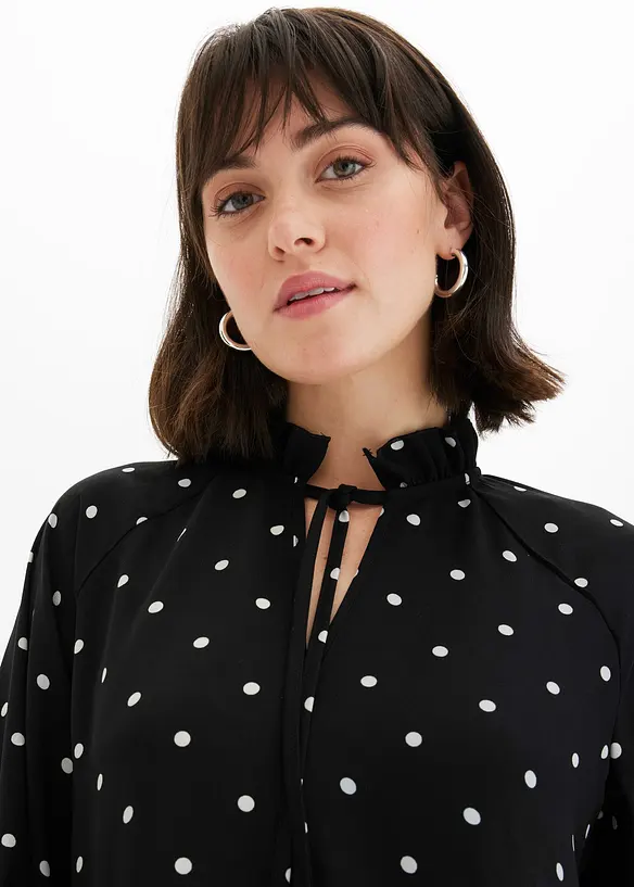 Robe-tunique en crêpe texturé, bonprix