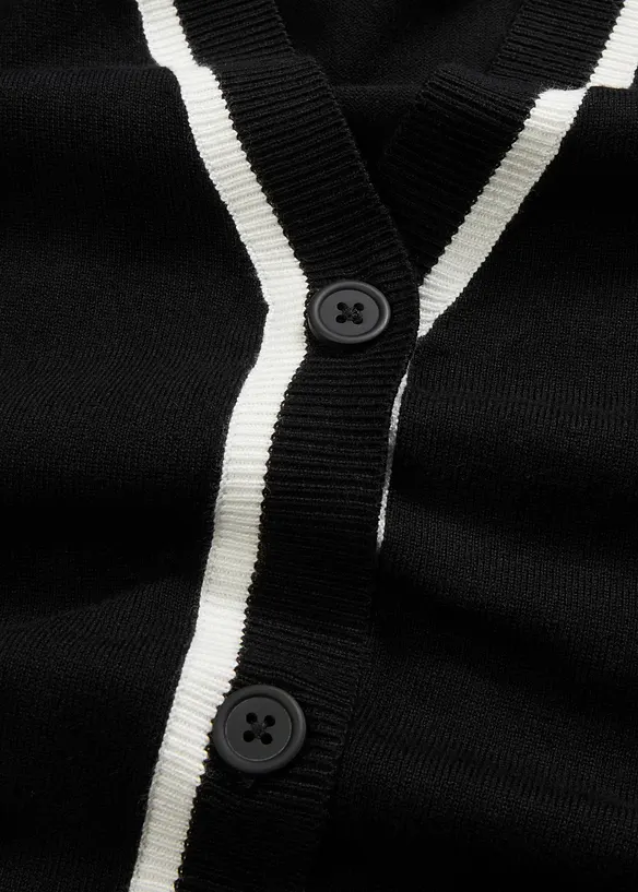 Cardigan à col V, bonprix