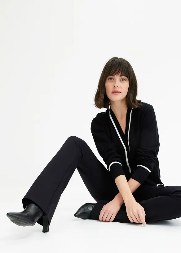 Cardigan à col V, bonprix