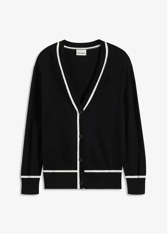Cardigan à col V, bonprix
