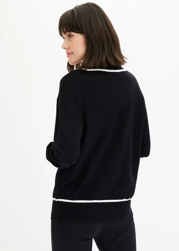 Cardigan à col V, bonprix
