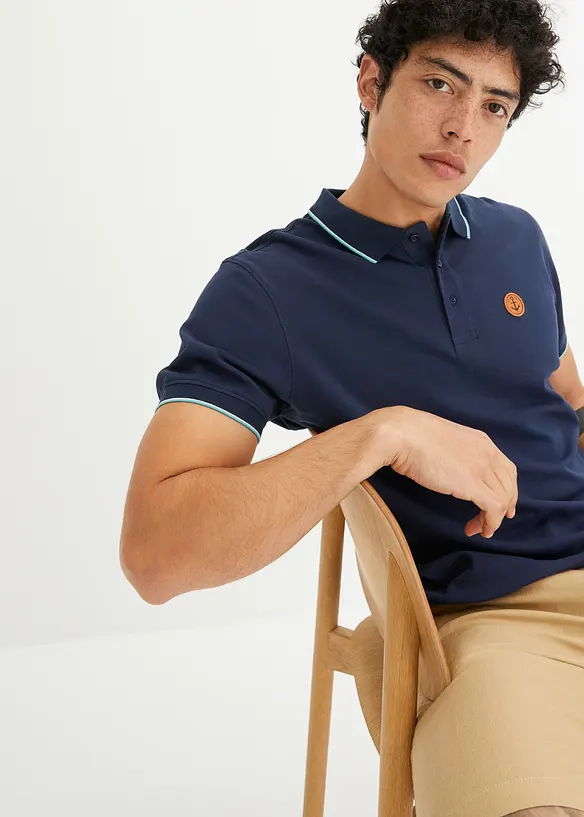 Polo en maille piquée 100% coton, bonprix