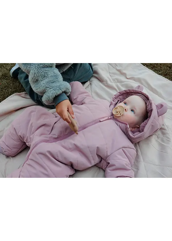 Combinaison imperméable et rembourrée avec doublure en polaire peluche, bonprix