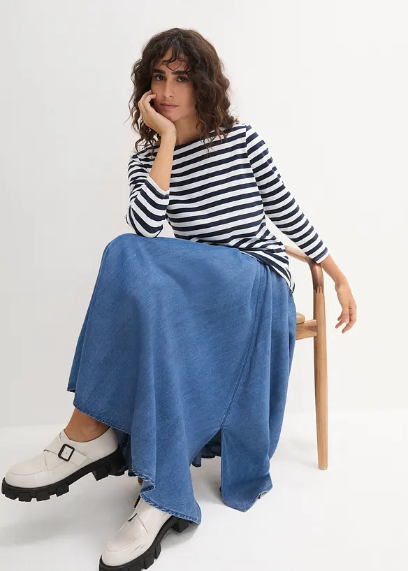 T-shirt à encolure bateau, bonprix