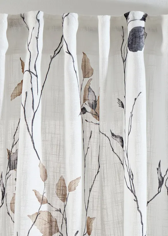 Rideau avec un motif de branches (1 pce), bonprix