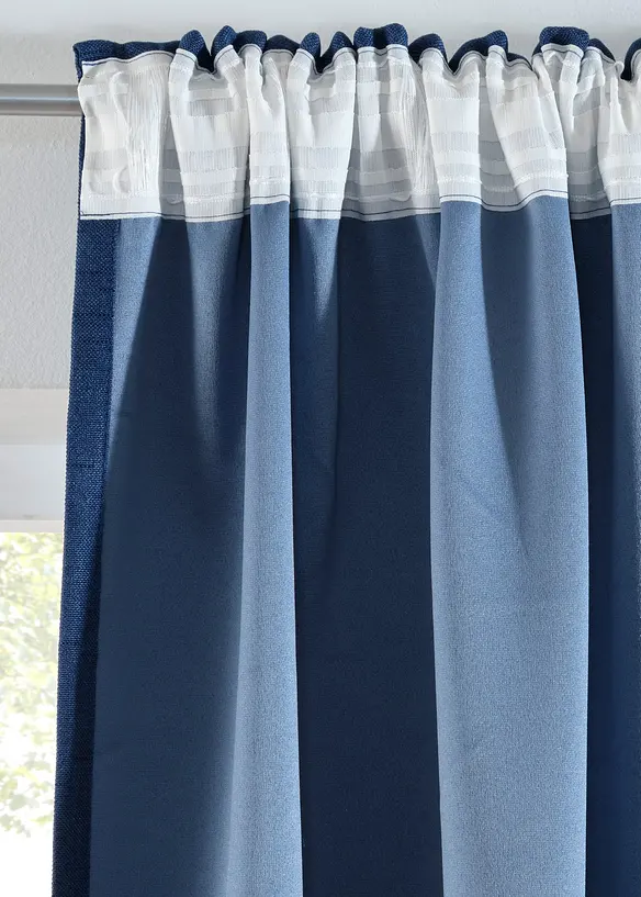 Rideaux occultants texturés (2 pces), bonprix