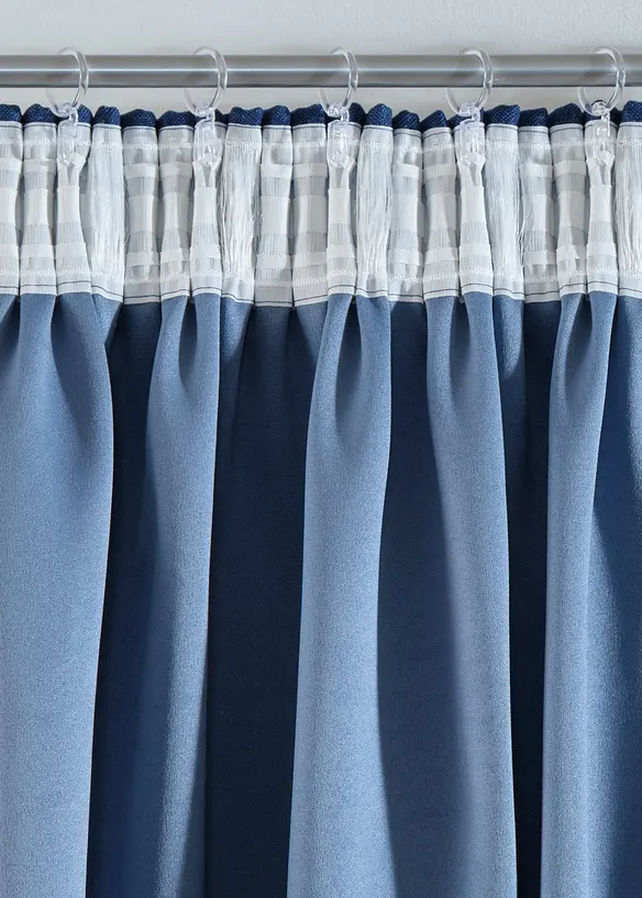 Rideaux occultants texturés (2 pces), bonprix
