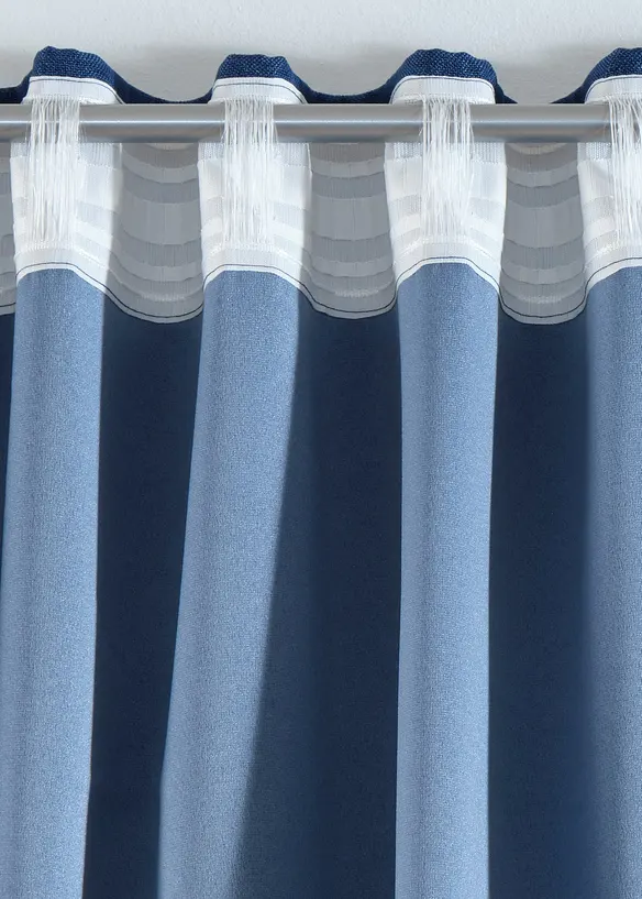Rideaux occultants texturés (2 pces), bonprix