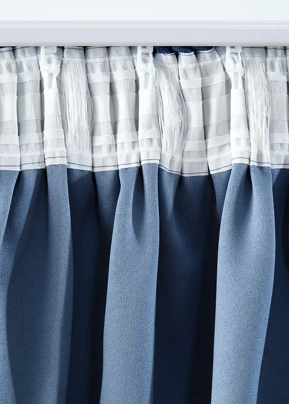 Rideaux occultants texturés (2 pces), bonprix