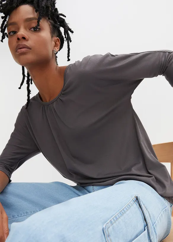 T-shirt oversize en viscose mélangée, bonprix