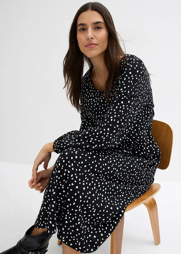 Robe midi en jersey coton, bonprix