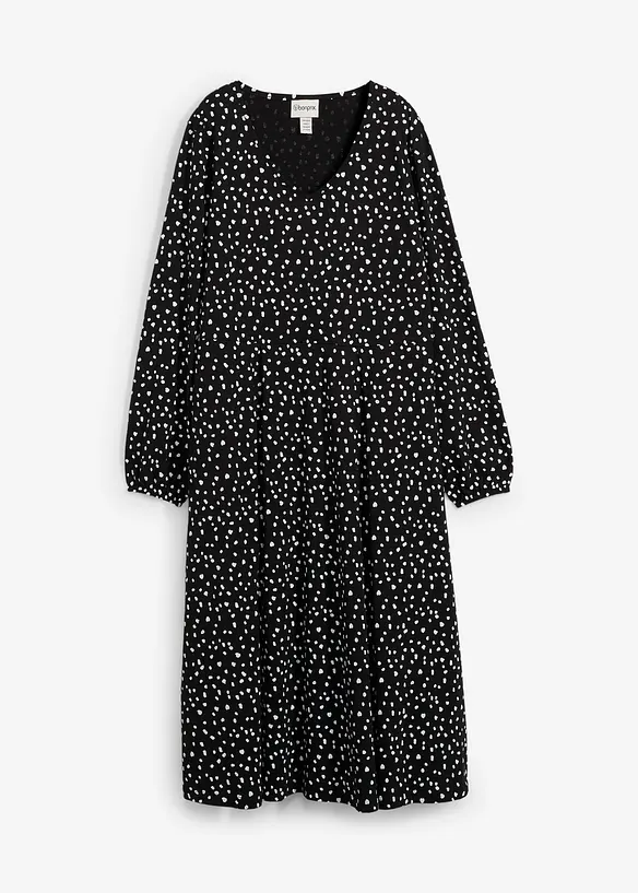 Robe midi en jersey coton, bonprix