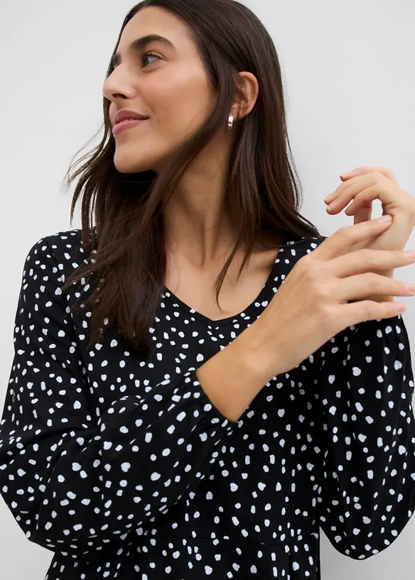 Robe midi en jersey coton, bonprix