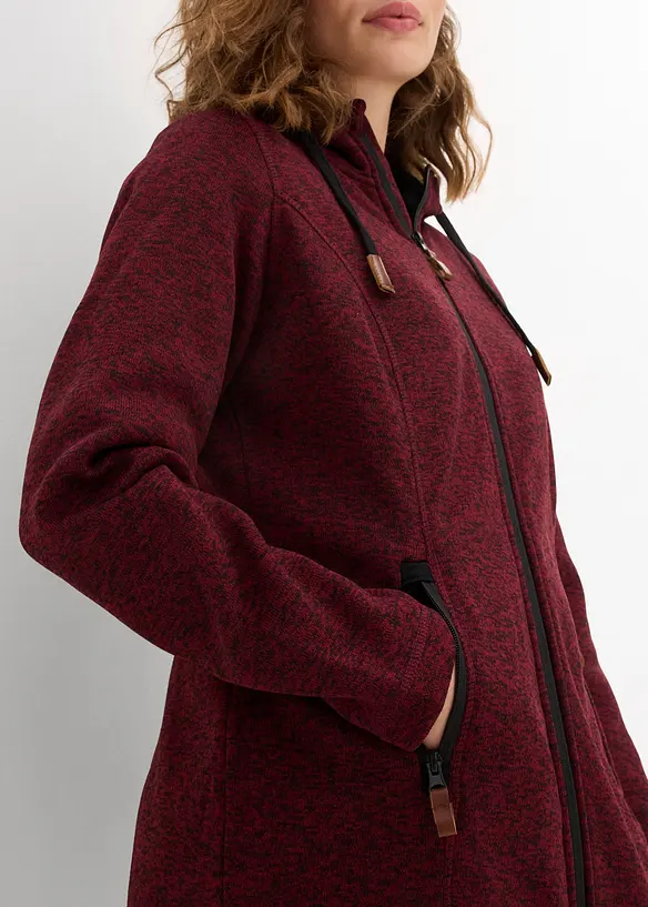 Veste polaire en maille à capuche, bonprix