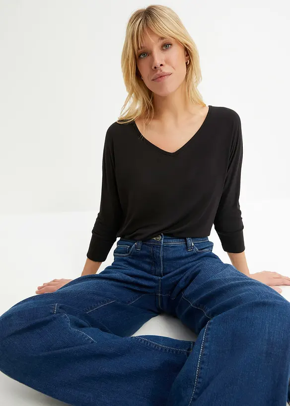 T-shirt oversize en viscose fluide, bonprix