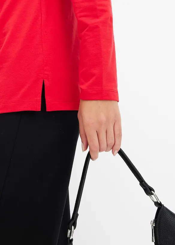 T-shirt manches longues détails œillets, bonprix