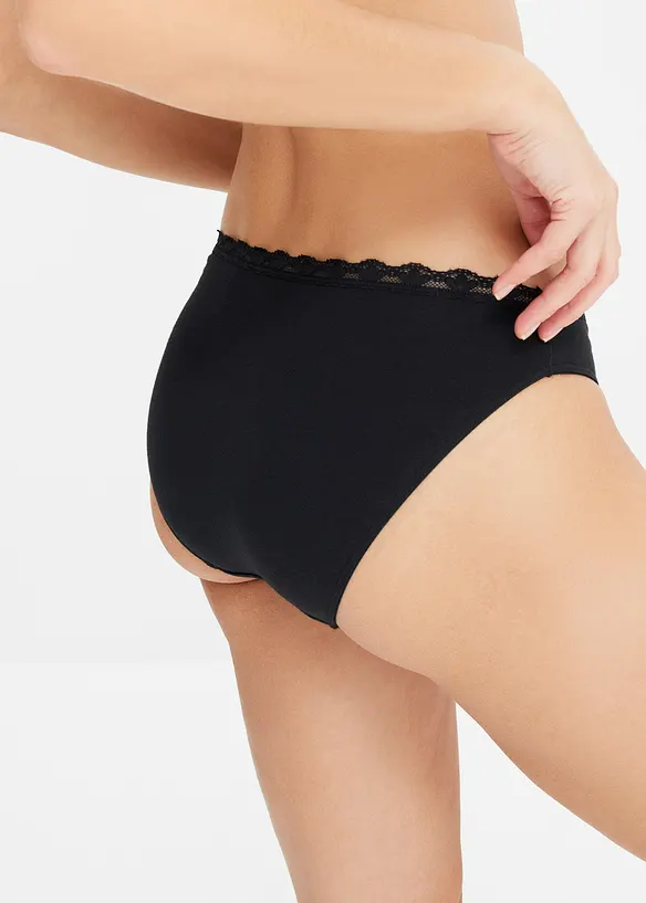 Lot de 10 slips &agrave; dentelle, bonprix