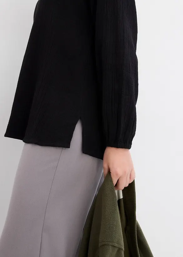 Tunique longue en gaze de coton, bonprix