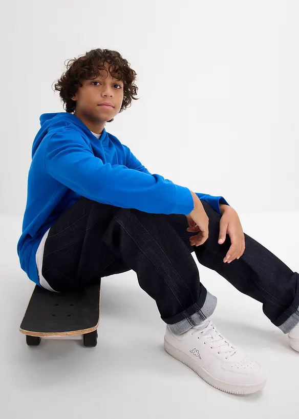 Sweat &agrave; capuche en mati&egrave;re douce, bonprix