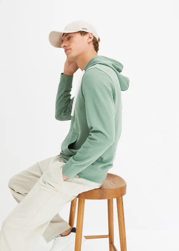 Sweat à capuche 100% coton, bonprix