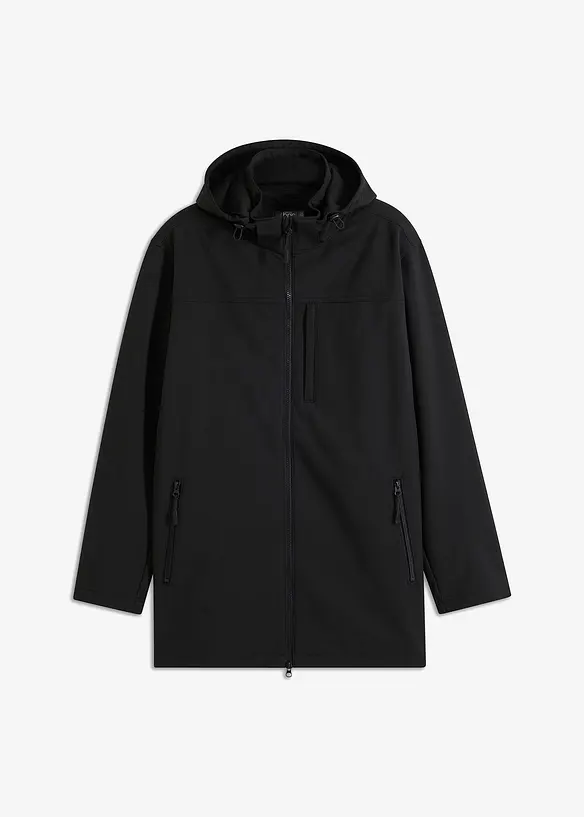 Parka softshell à capuche amovible, bonprix