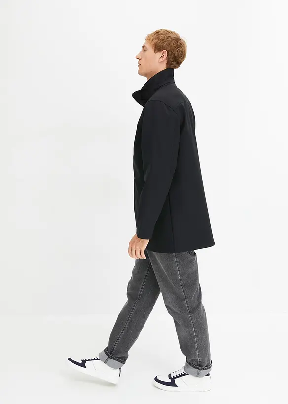 Parka softshell à capuche amovible, bonprix