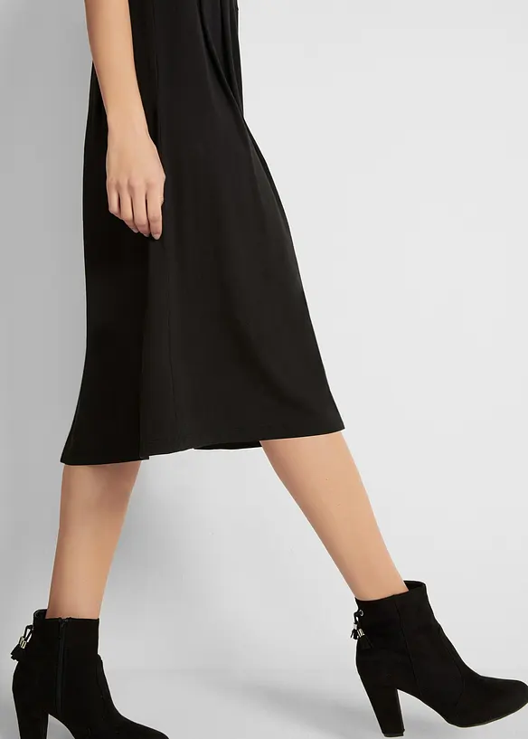 Robe en jersey de coton, longueur midi, bonprix