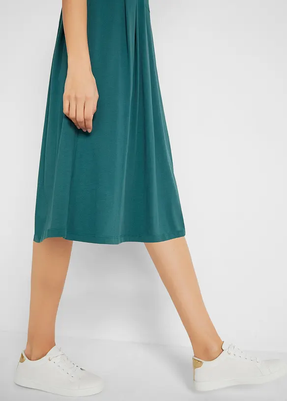 Robe en jersey de coton, longueur midi, bonprix