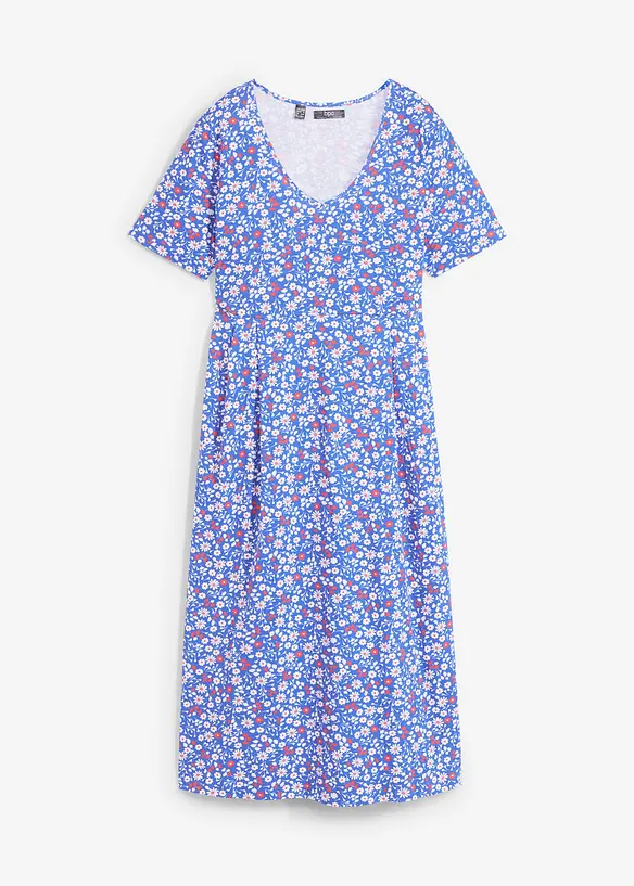 Robe en jersey de coton, longueur midi, bonprix