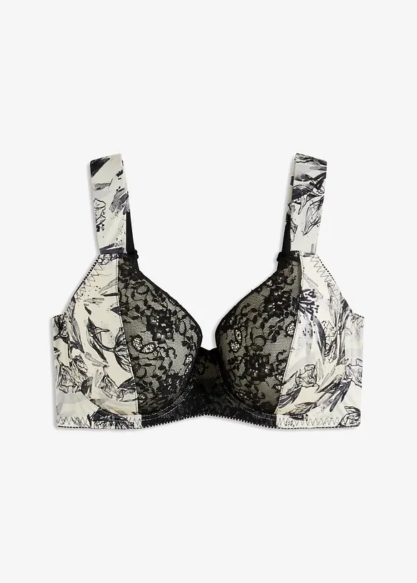 Soutien-gorge &agrave; coques et armatures, mati&egrave;re brillante, bonprix