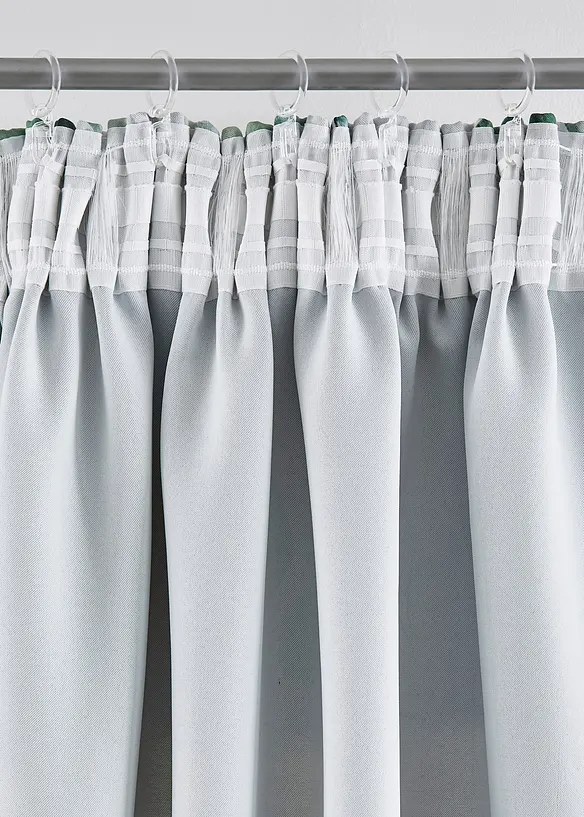 Rideau occultant à imprimé floral brillant (1 pce), bonprix