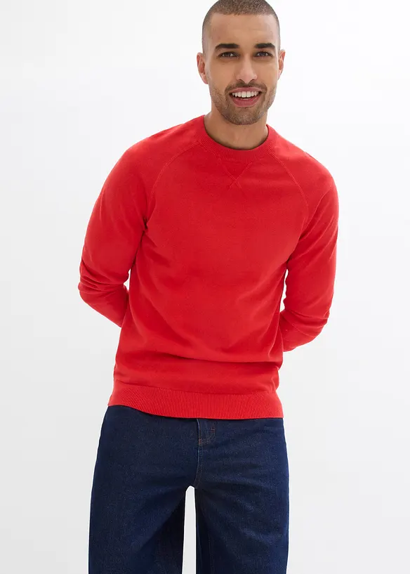 Lot de 2 pulls en fine maille 100% coton, bonprix