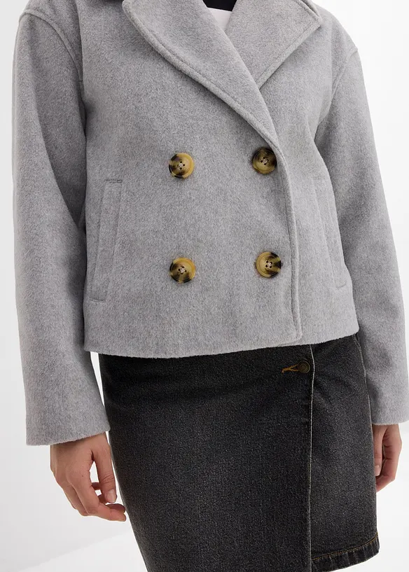 Veste courte aspect laine, bonprix