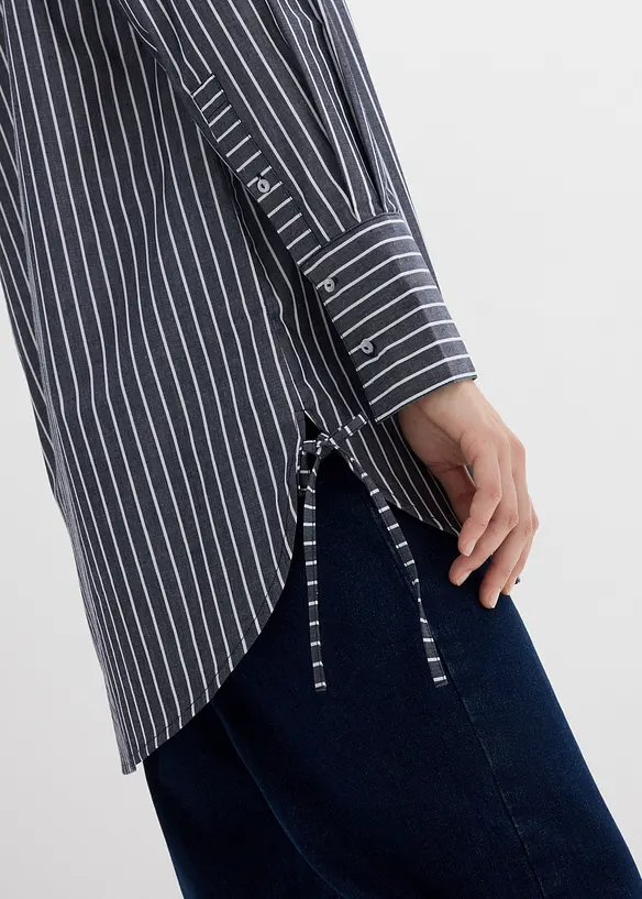 Chemisier oversize 100 % coton, bonprix