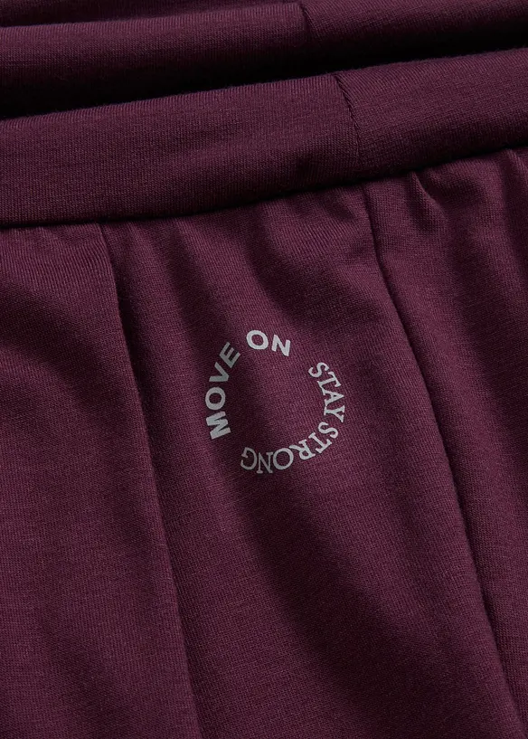 Pantalon de sport ample avec taille retroussable, bonprix