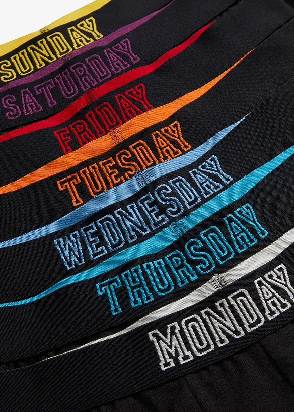 Lot de 7 boxers coton, bonprix