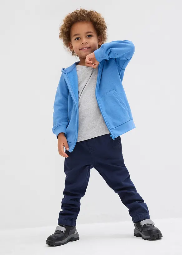 Lot de 3 T-shirts manches longues coton, bonprix