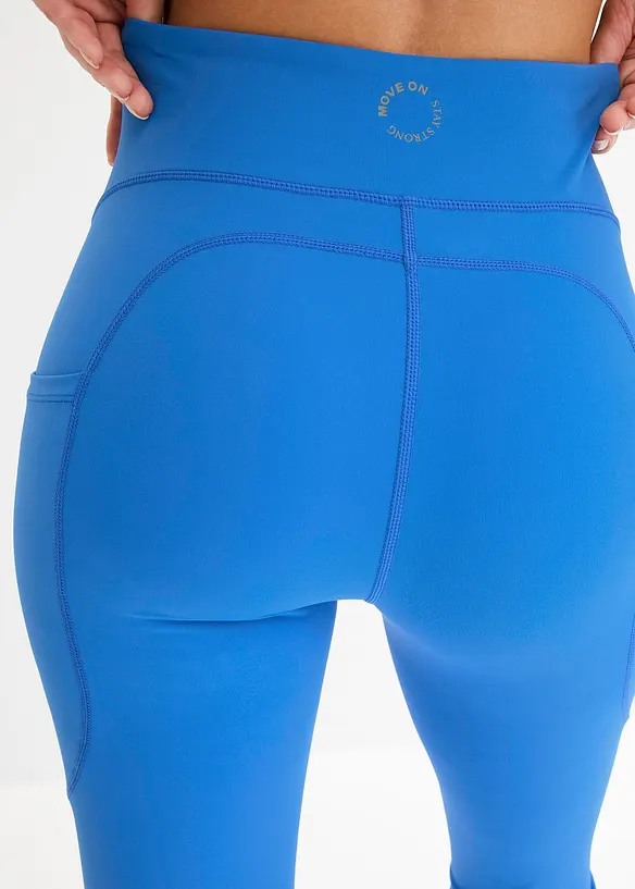 Legging de sport confortable avec poche pour portable, évasé, bonprix
