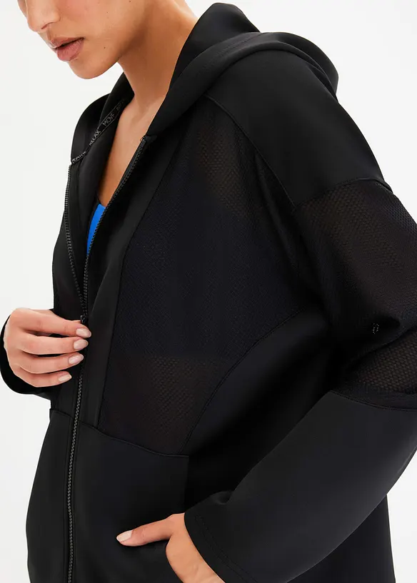Veste de sport avec mesh transparent, oversize, bonprix