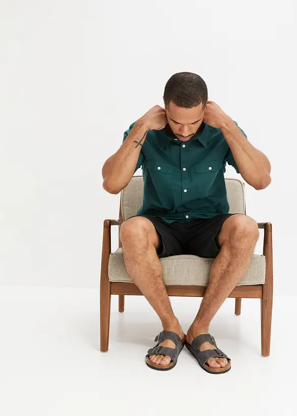 Chemise manches courtes 100% coton, bonprix