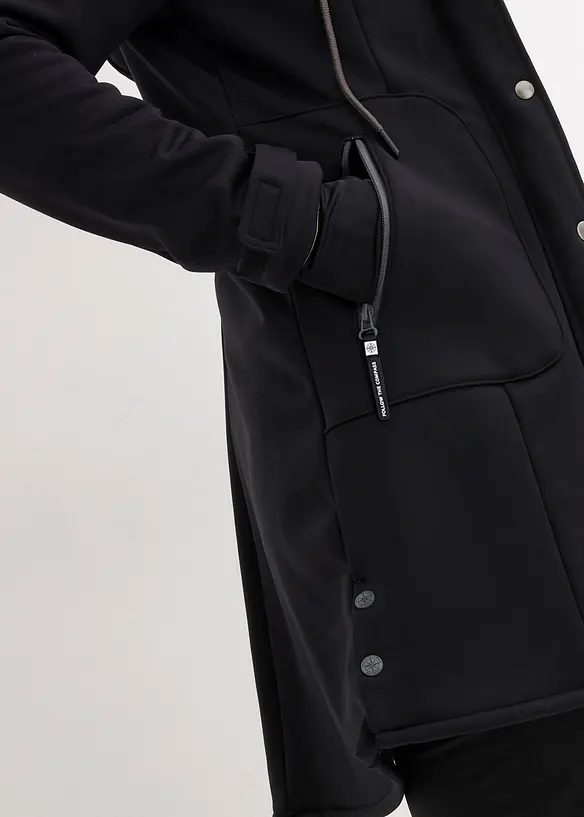 Parka softshell extensible, imperméable, bonprix