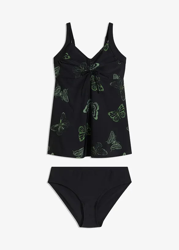 Tankini long à col V (ens. 2 pces), bonprix