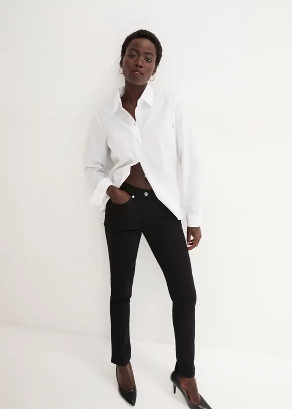 Jean slim taille mi-haute, très extensible, bonprix