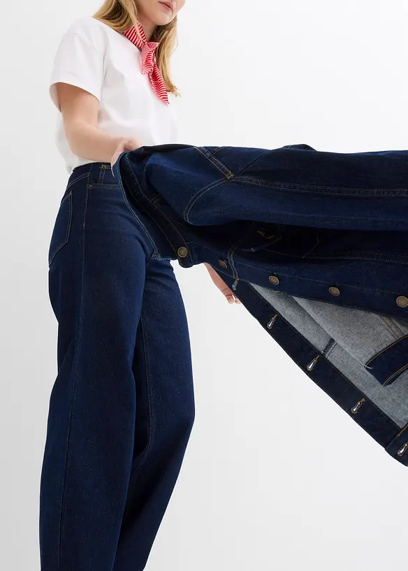 Jean Balloon Fit taille haute, longueur sol, bonprix