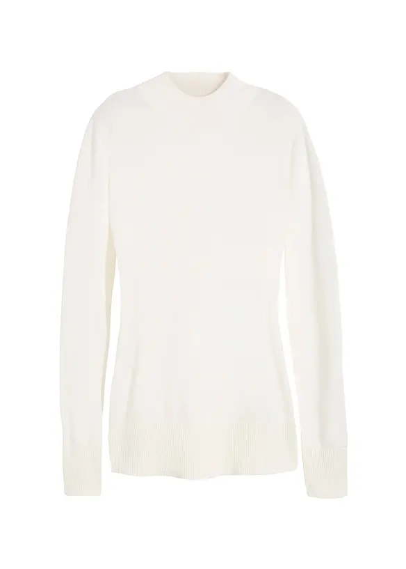 Pull basique en fine maille à col montant, bonprix