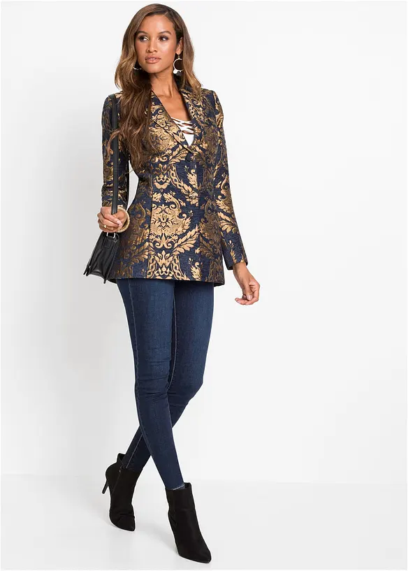 Blazer en jacquard brillant, bonprix