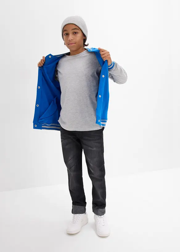 Lot de 3 T-shirts manches longues coton, bonprix