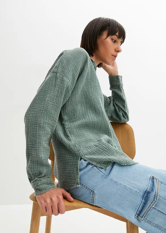 Chemisier en gaze de coton, bonprix