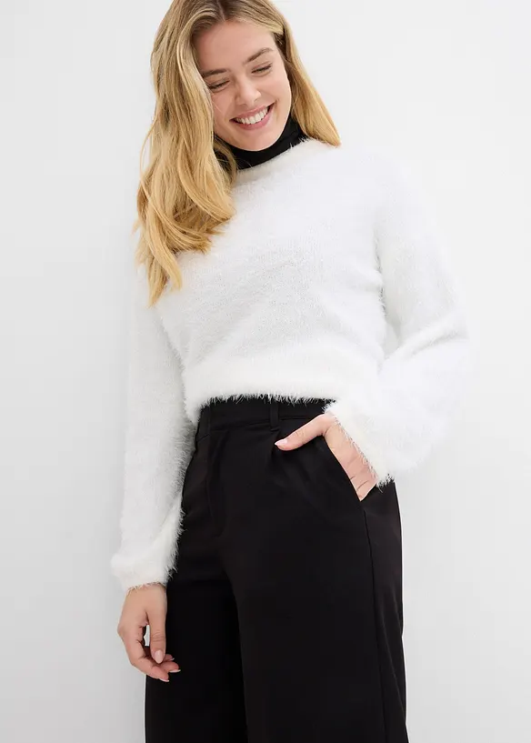 Pantalon large à pinces, bonprix