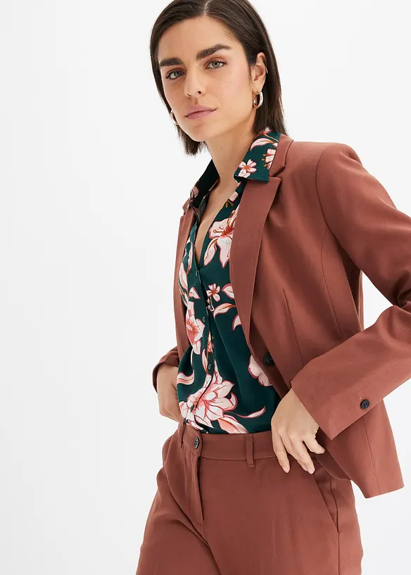 Chemisier imprim&eacute; en viscose fluide, bonprix